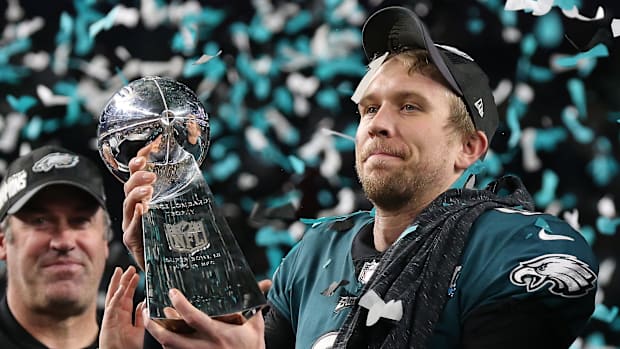 Foles led the Eagles to a thrilling 41–33 win over the Patriots in Super Bowl LII.