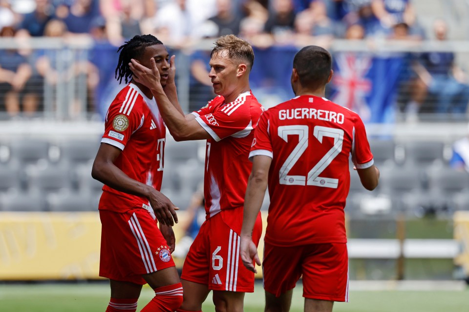 Olise was one of five goalscorers for Bayern against Auckland