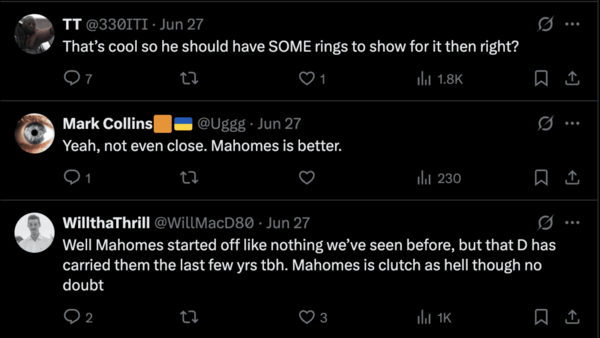 NFL fans are divided and everyone’s defending their guy like it’s a playoff game