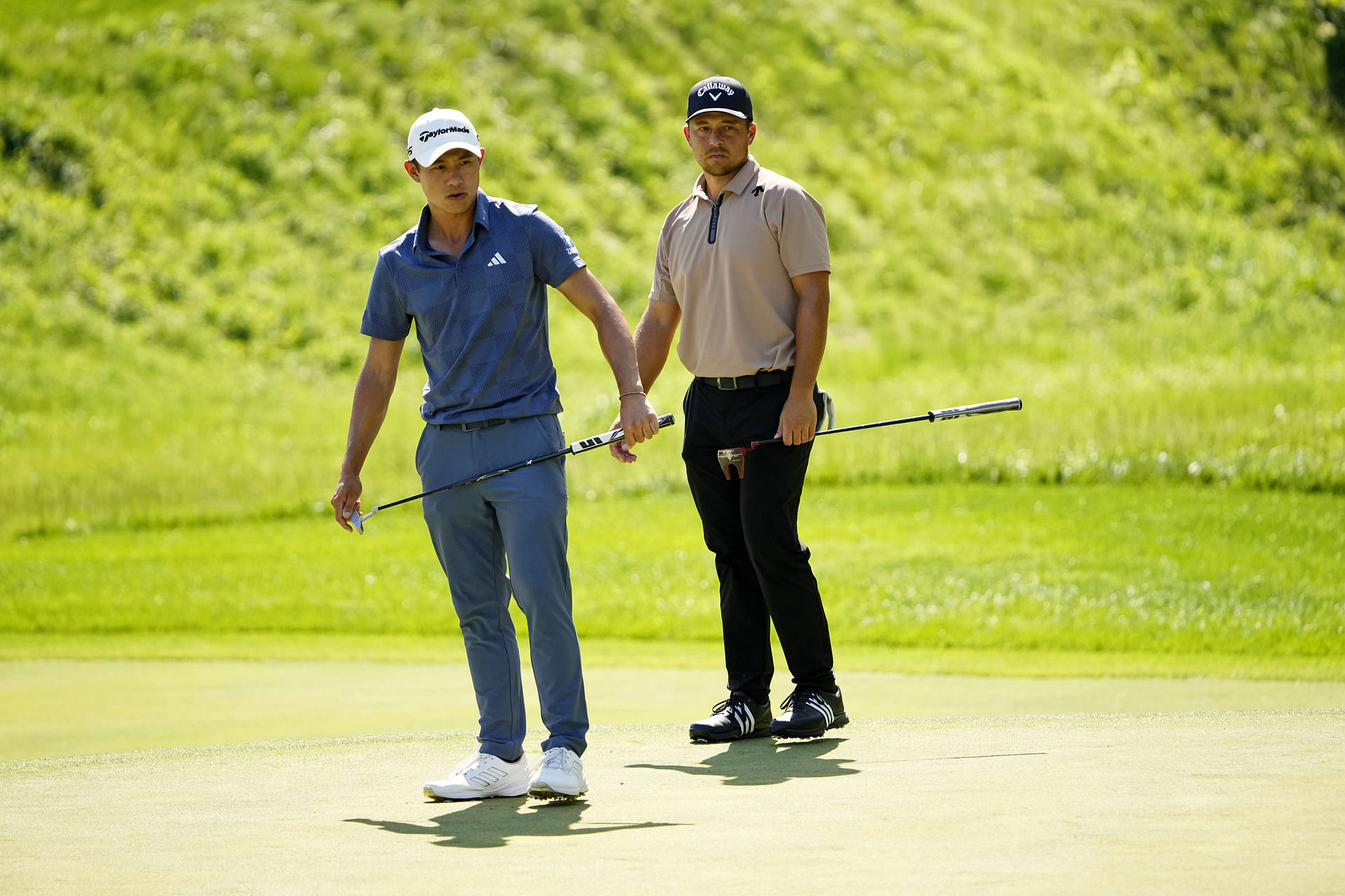 Xander Schauffele and Collin Morikawa at the PGA Championship - Final Round - Source: Imagn