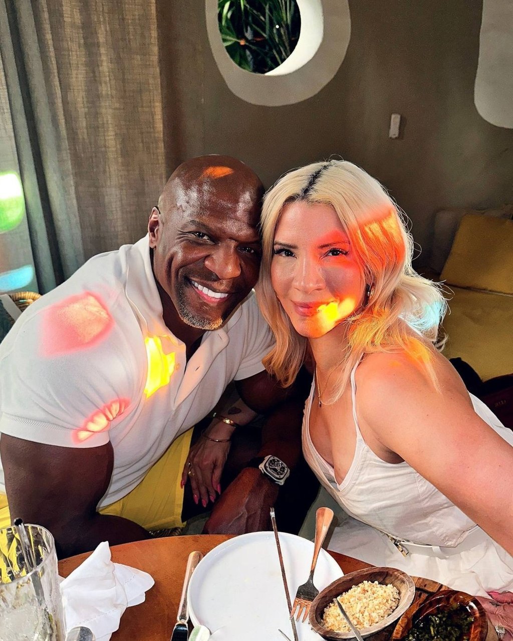 Terry Crews and Rebecca King-Crews in Brazil in June. Photo: @rebeccakingcrews/Instagram