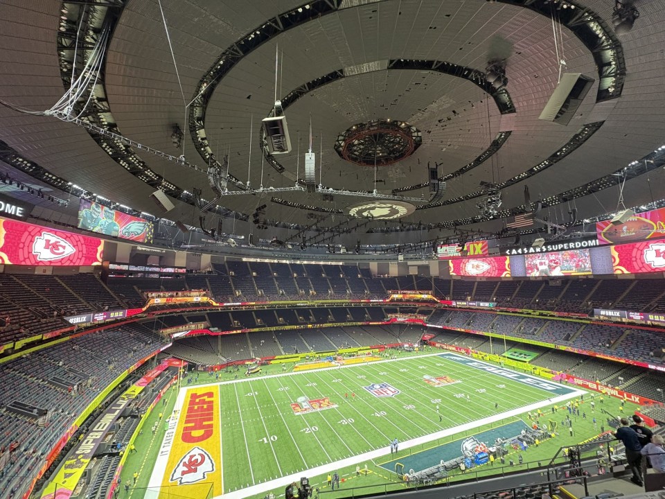 The Superdome was sparkling before a Chiefs-Eagles rematch
