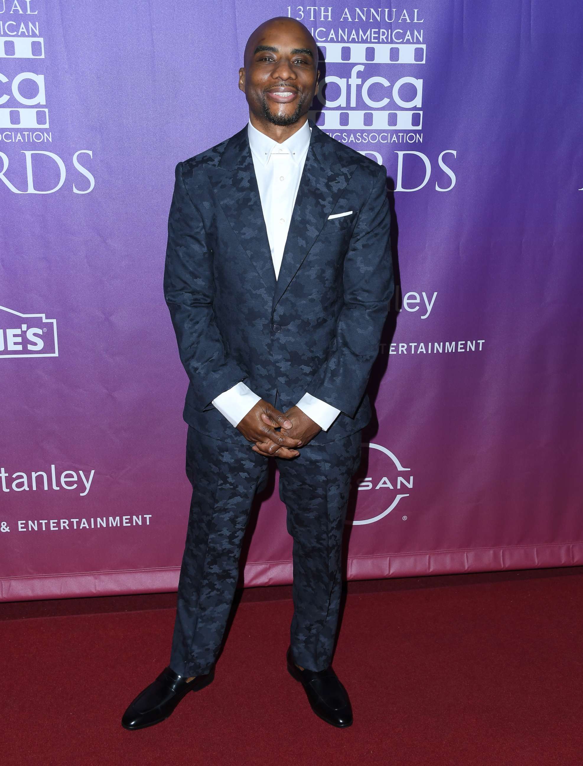 PHOTO: Charlamagne tha God arrives at the 13th Annual African American Film Critics Film Honors on March 2, 2022 in Los Angeles.