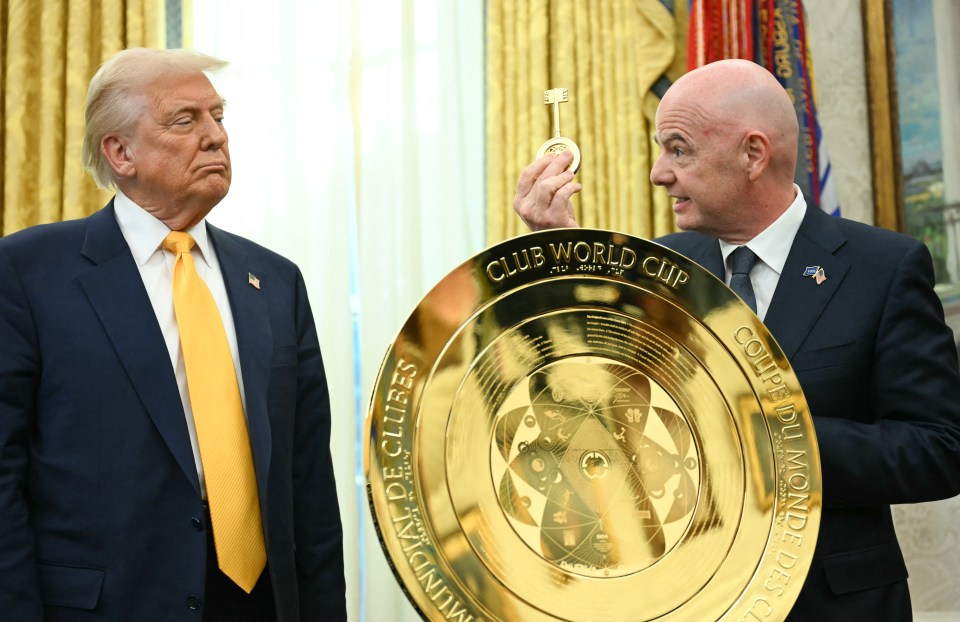 A key allows the trophy to shift into the shape of a ball