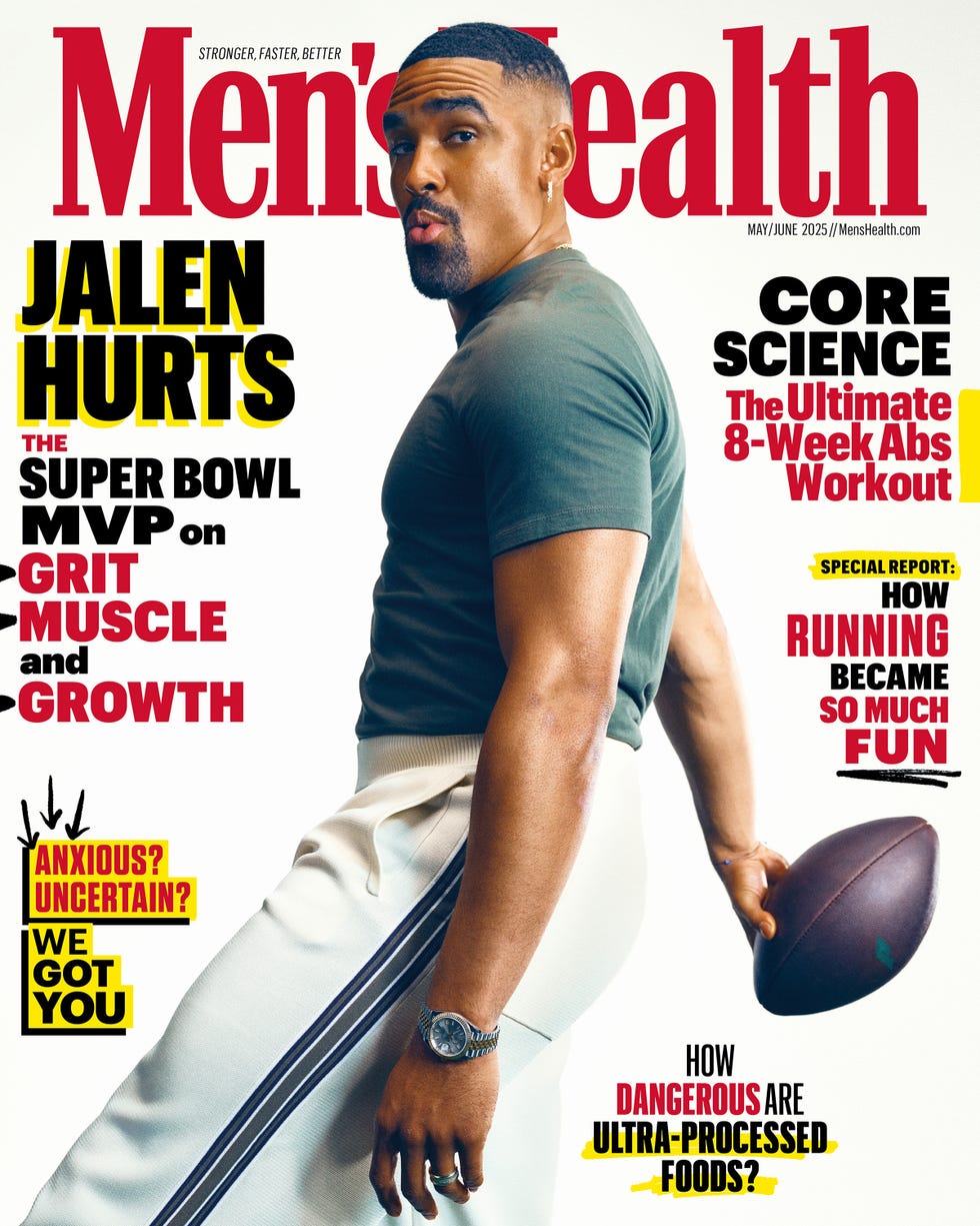 jalen hurts mens health cover may june 2025