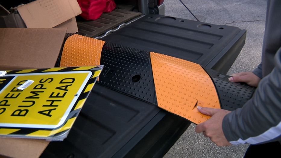 Coach Tony Lotti said he spent about $350 buying speed bumps and a warning sign off Amazon, but didn’t install them on advice from the city.