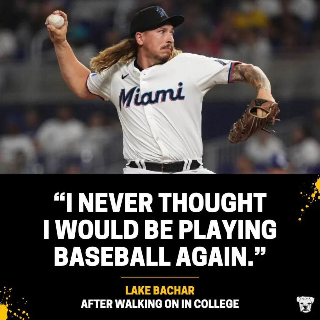 Lake Bachar on walking on in college: “I never thought I would be playing baseball again.”