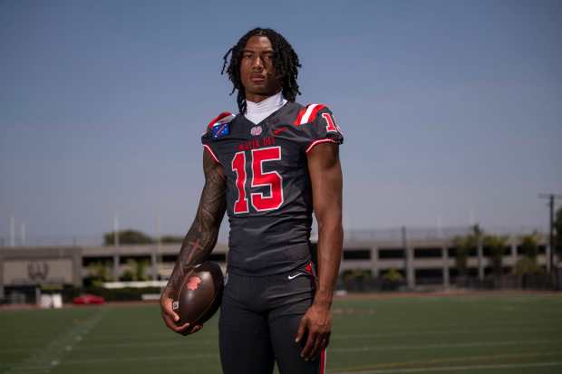 Mater Dei's Chris Henry Jr in Santa Ana on Monday, Aug. 4, 2025. (Photo by Paul Rodriguez, Contributing Photographer)