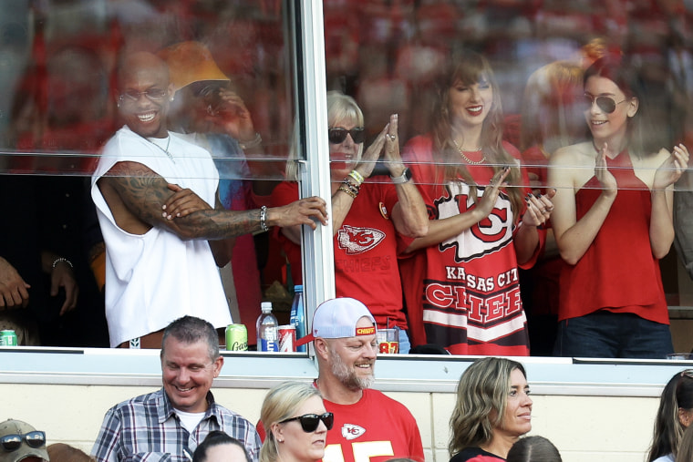 Taylor Swift at the Cincinnati Bengals vs Kansas City Chiefs.