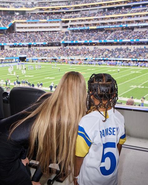 Kim Kardashian and son Saint