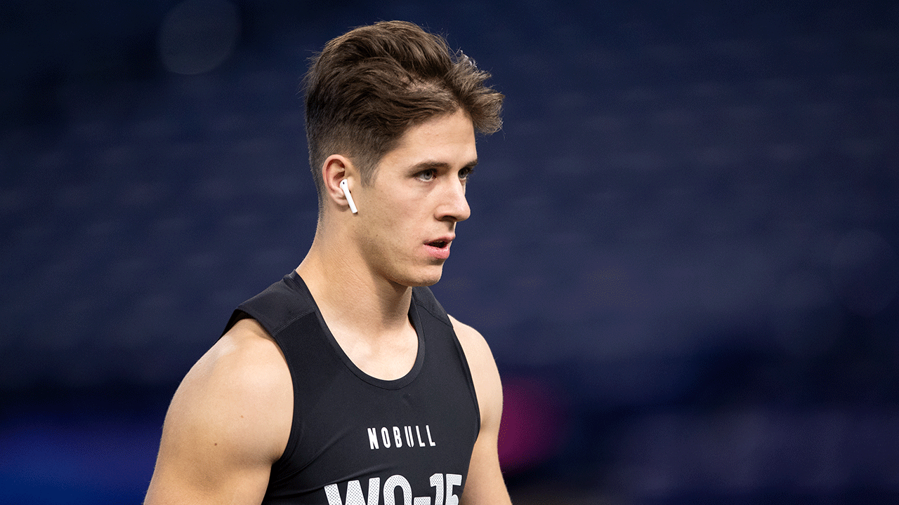 Luke McCaffrey at NFL Scouting Combine