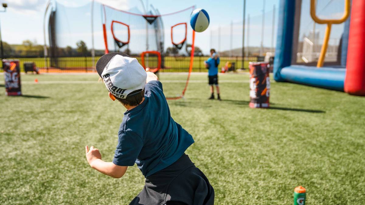 Kid Fun Zone at the RX3 Charity Flag Football Tournament