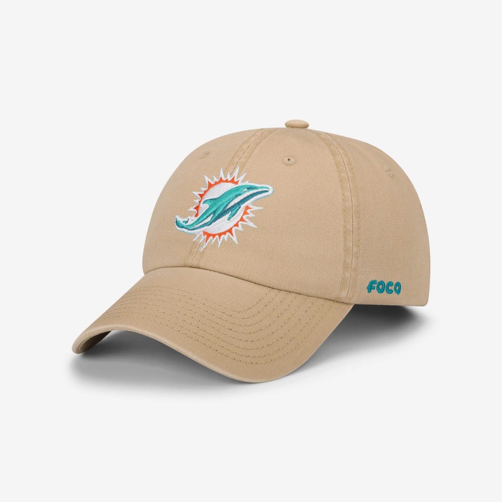 khaki miami dolphins foco hat