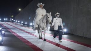 Beyonce riding horse