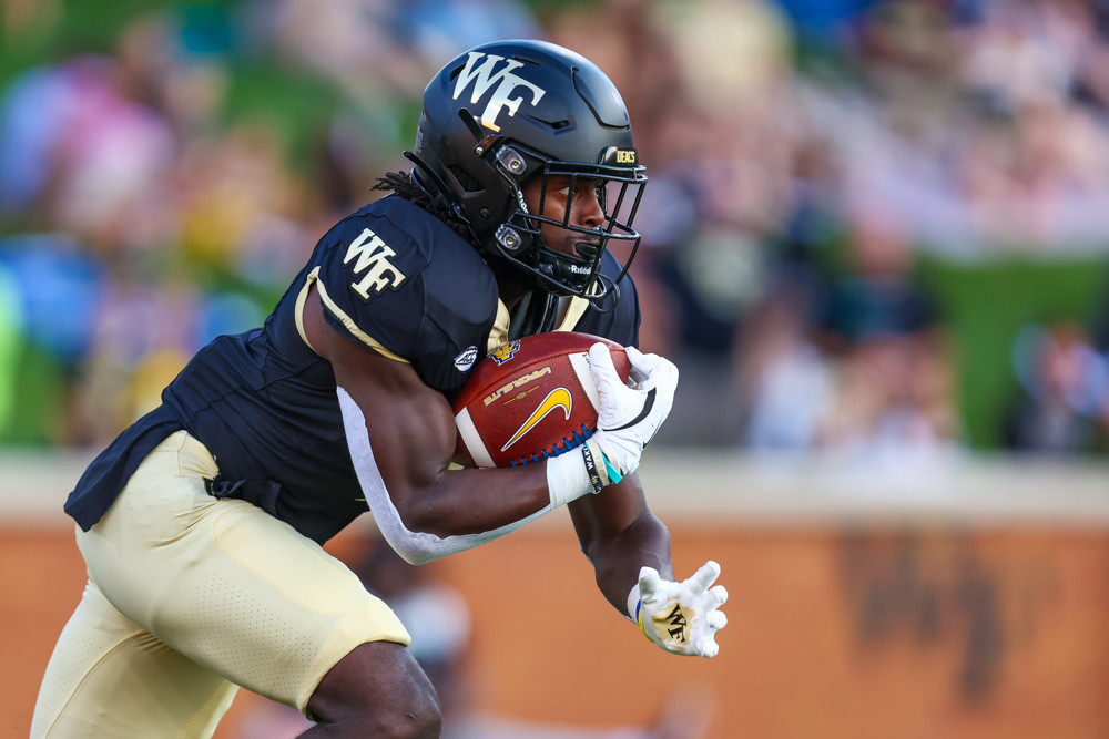 COLLEGE FOOTBALL: AUG 29 North Carolina A&T at Wake Forest - Dynasty Nerds Demond Claiborne carries the rock for the 2026 Dynasty Rookie Big Board Rankings dynasty Fantasy Football rookies 2026 NFL Draft Prospects Update