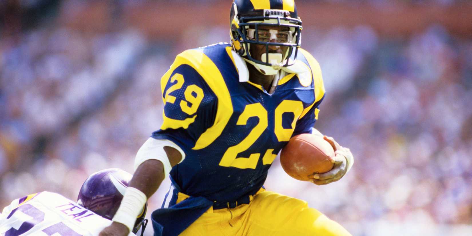 Los Angeles Rams running back Eric Dickerson in 1985 