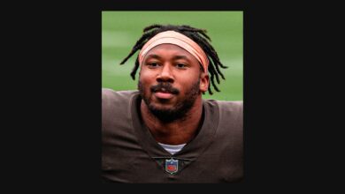 Archival photograph: Myles Garrett (2021)