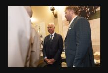 Archival photograph: Jeffrey Lurie & Cam Jurgens - Philadelphia Eagles Visit ANC April 2025