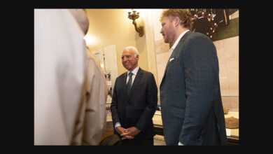 Archival photograph: Jeffrey Lurie & Cam Jurgens - Philadelphia Eagles Visit ANC April 2025