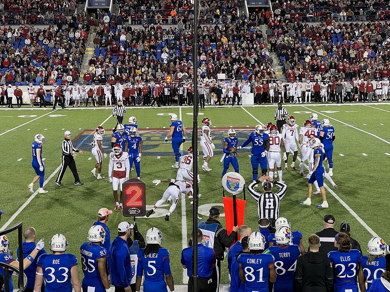 Archival photograph of Jalon Daniels at the 2022 Liberty Bowl; not the 2026 NFL game