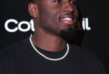 Archival full-frame portrait of Laquon Treadwell at an event in Scottsdale, Arizona, in 2023