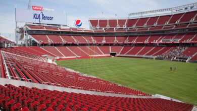 Archival full frame interior photograph of Levi's Stadium in Santa Clara