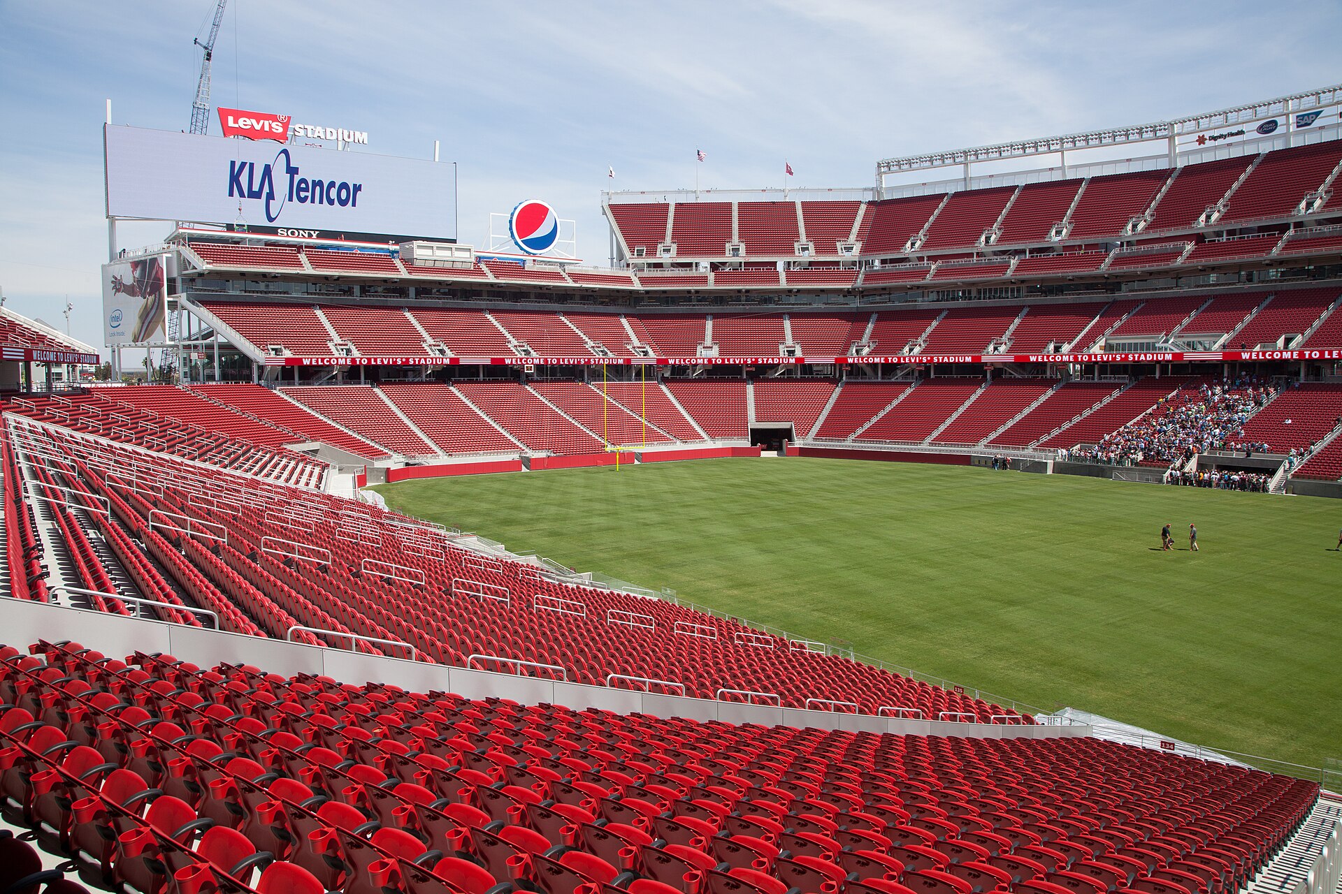 Archival full frame interior photograph of Levi's Stadium in Santa Clara