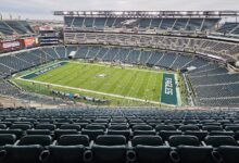 Archival full-frame photograph of Lincoln Financial Field in Philadelphia before a 2024 game