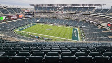 Archival full-frame photograph of Lincoln Financial Field in Philadelphia before a 2024 game