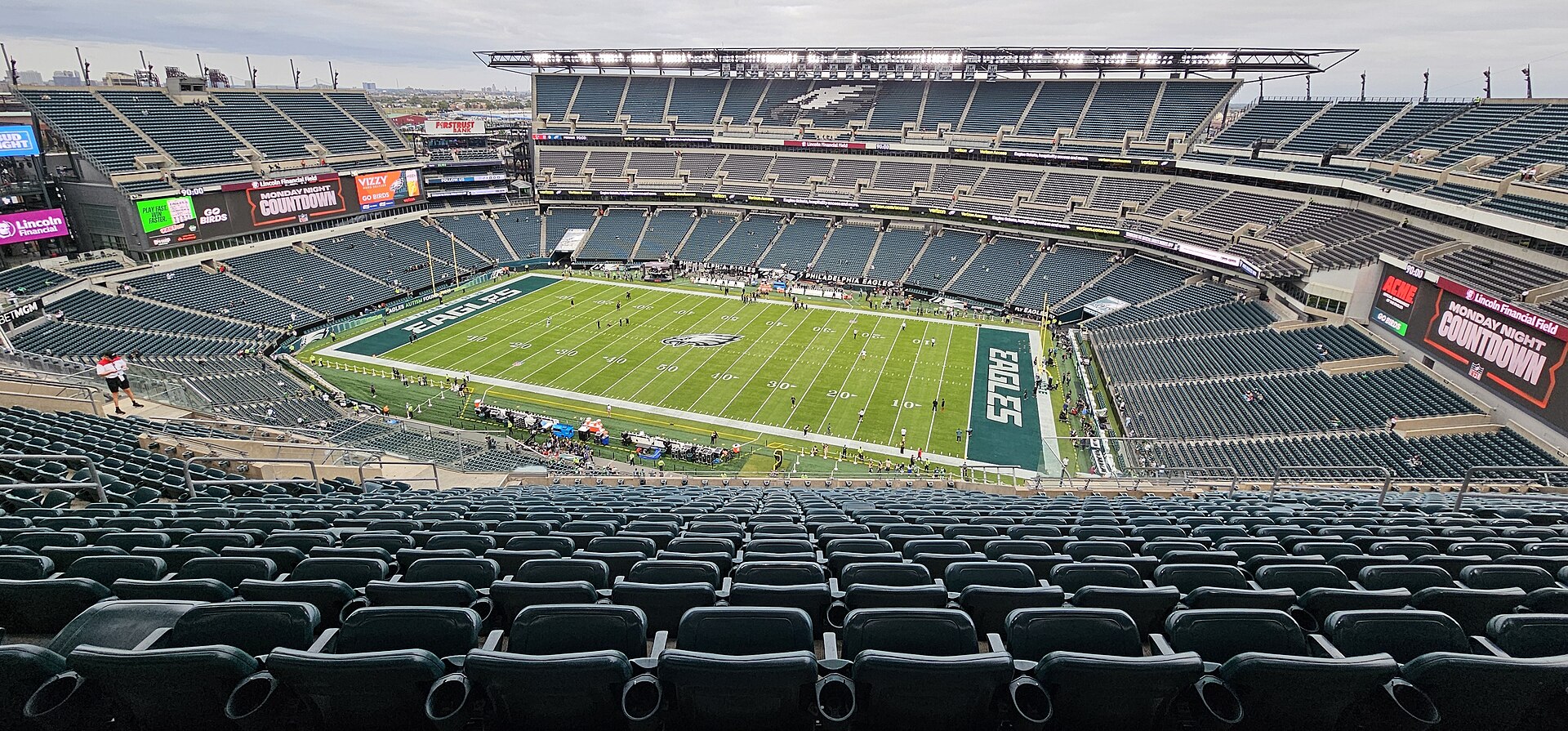 Archival full-frame photograph of Lincoln Financial Field in Philadelphia before a 2024 game