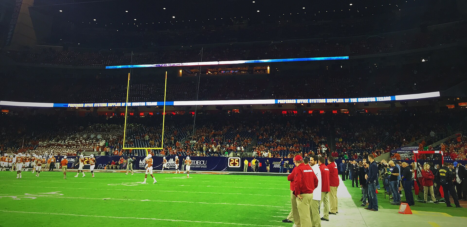 Archival full-frame interior photograph of NRG Stadium in Houston